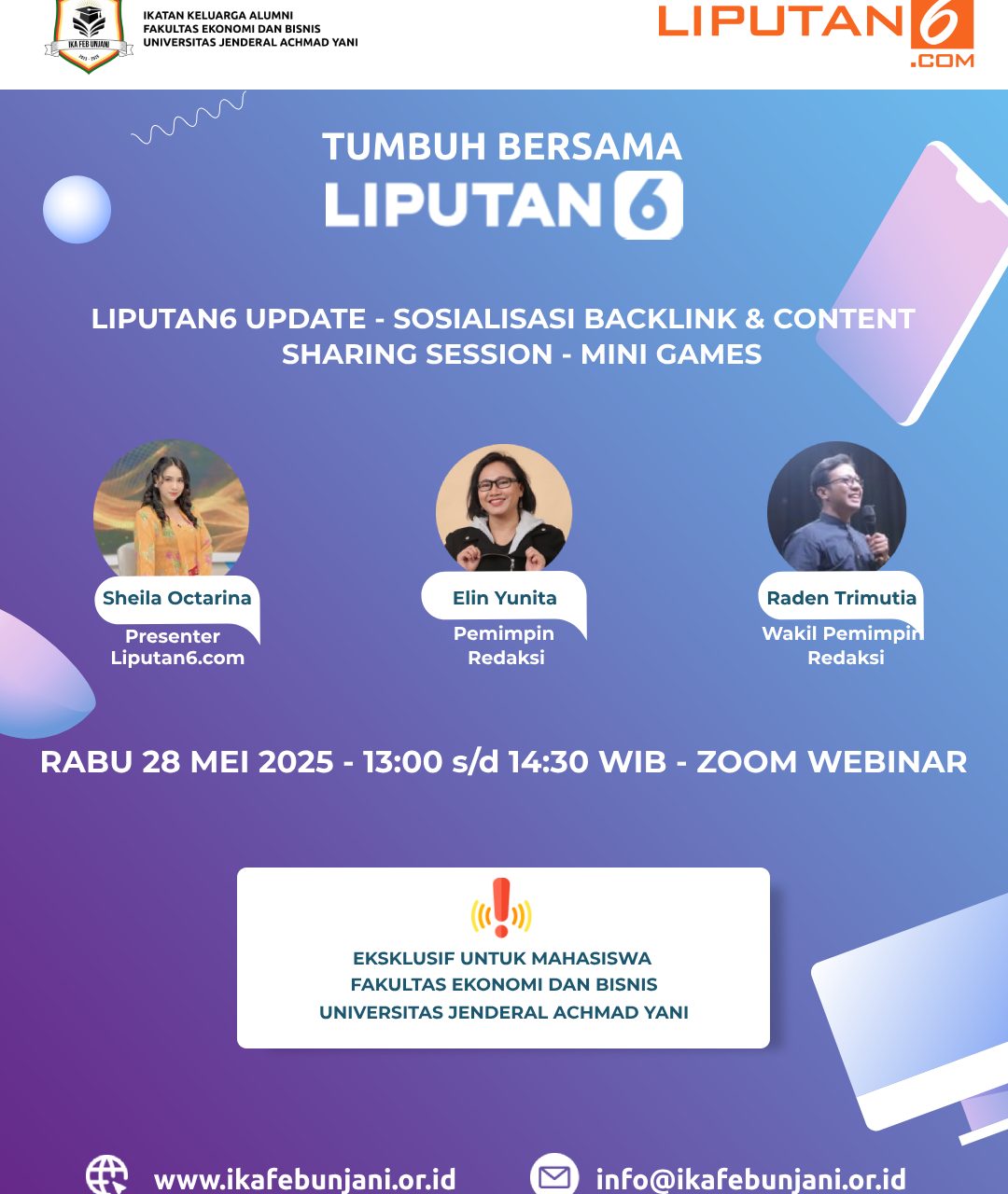 WEBINAR : Tumbuh Bersama Liputan6
